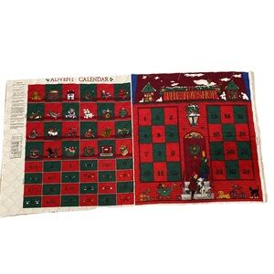 Vintage Rose & Hubble Toy Shop Advent Calendar Cut & Sew Fabric Panel Sewing Kit